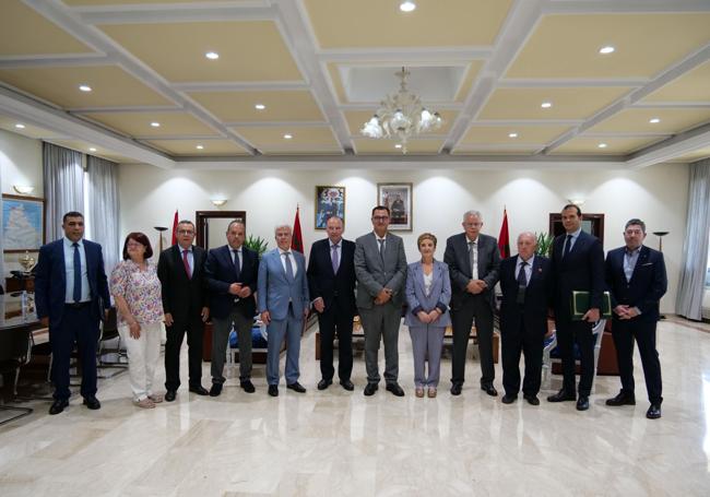Valencian delegation in Morocco.