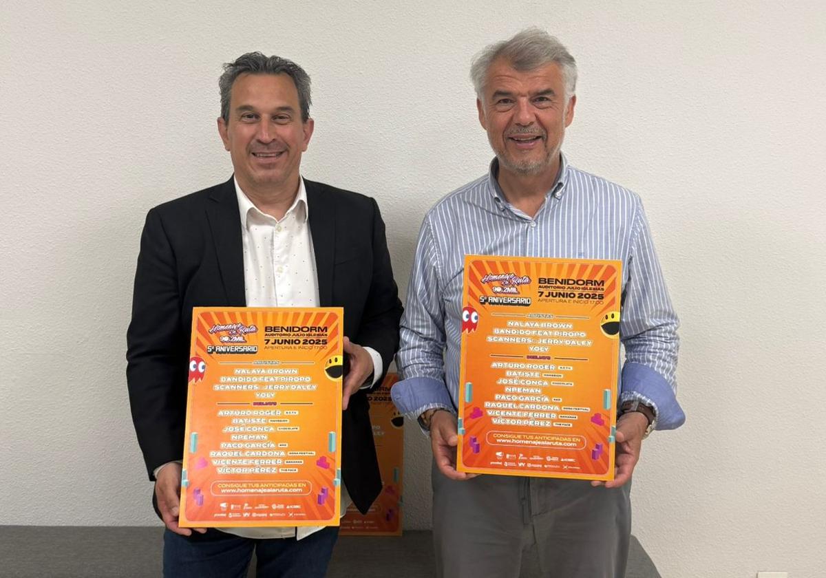 Presentación del festival remember de este fin de semana en Benidorm.