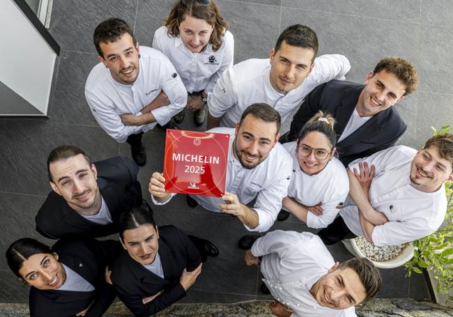 Orobianco luce su estrella Michelin.