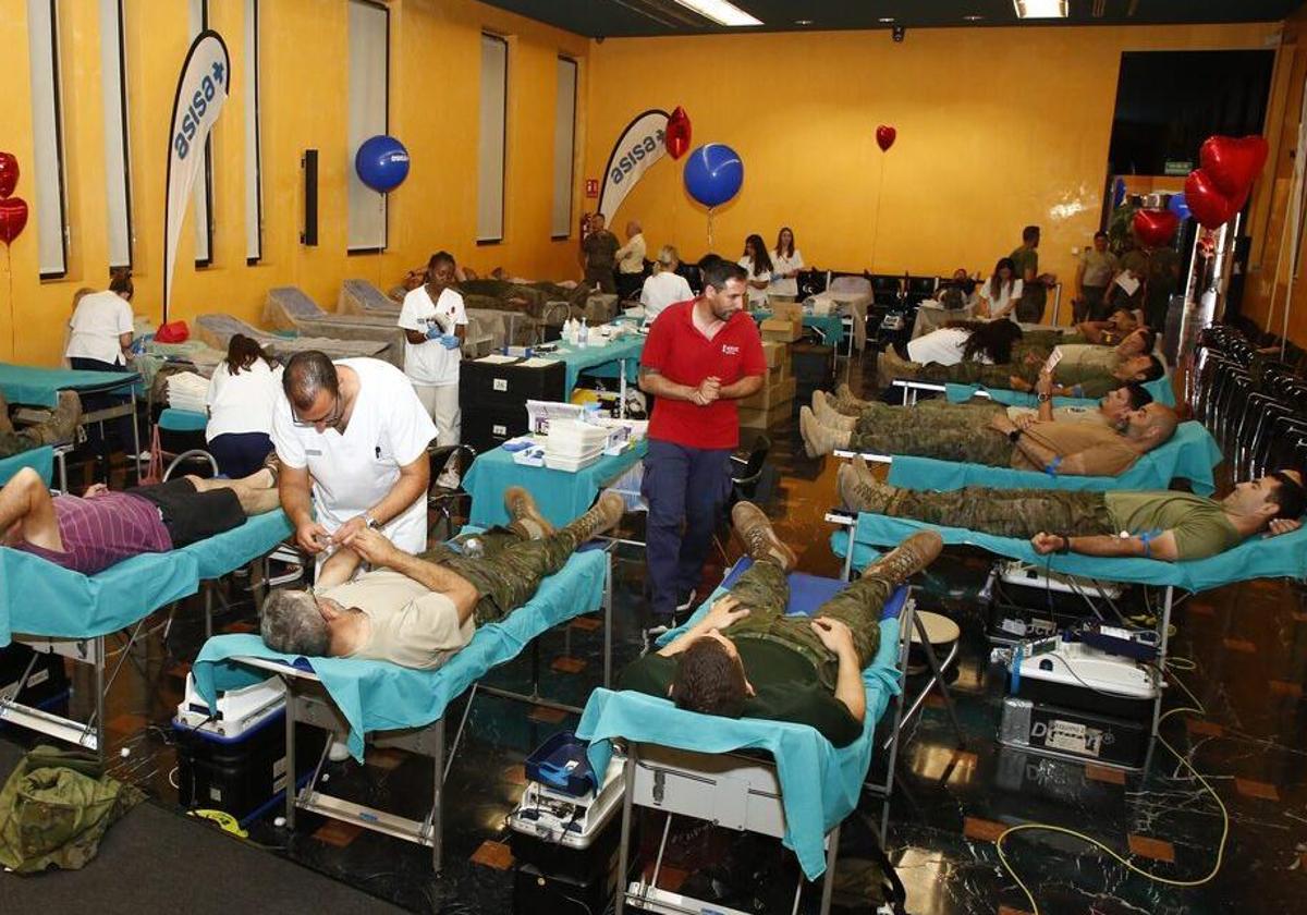 Archive image of a blood donation marathon held at MARQ.
