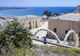 Interior del Castillo de Santa Bárbara, en Alicante.