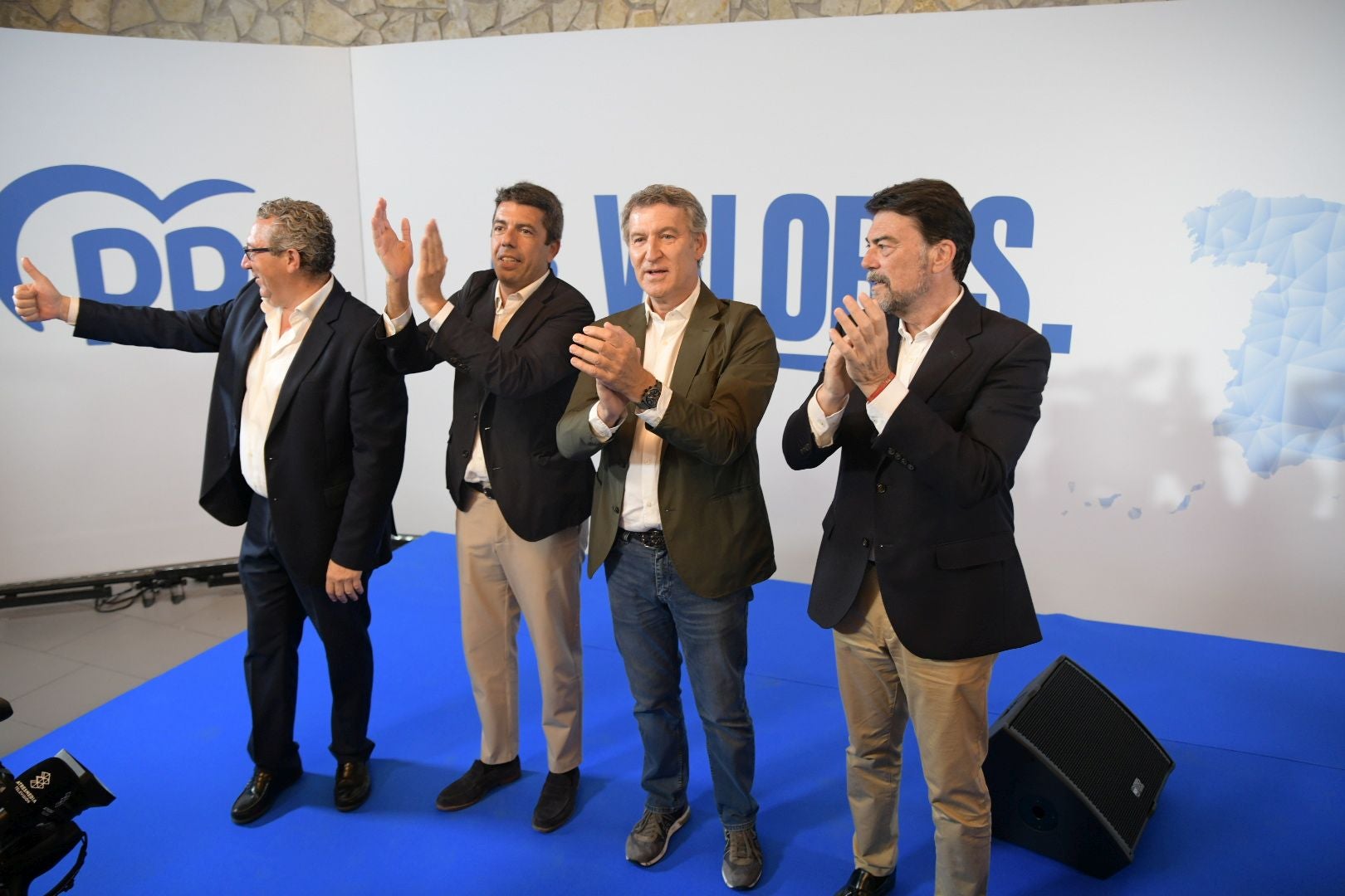 Multitudinario acto con Feijóo y Mazón en Alicante