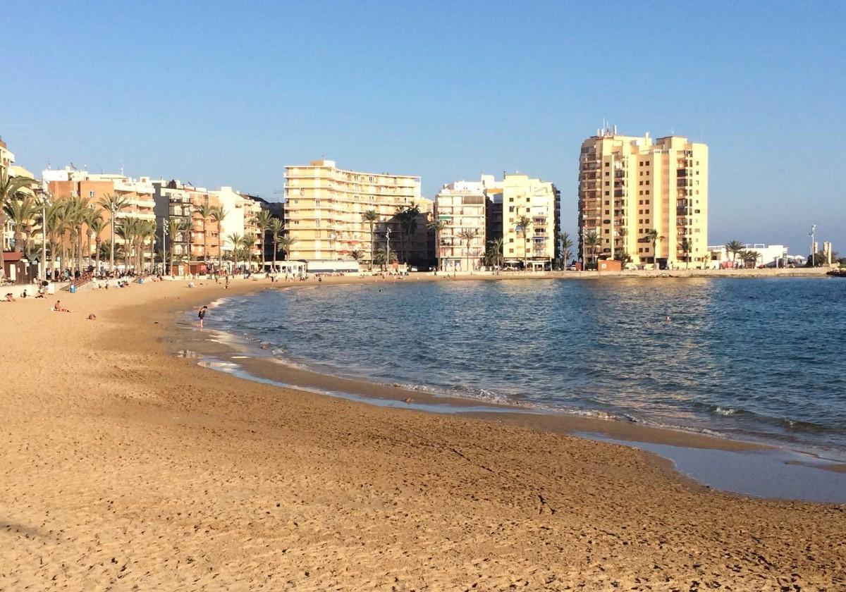 The Cura Beach in Torrevieja.