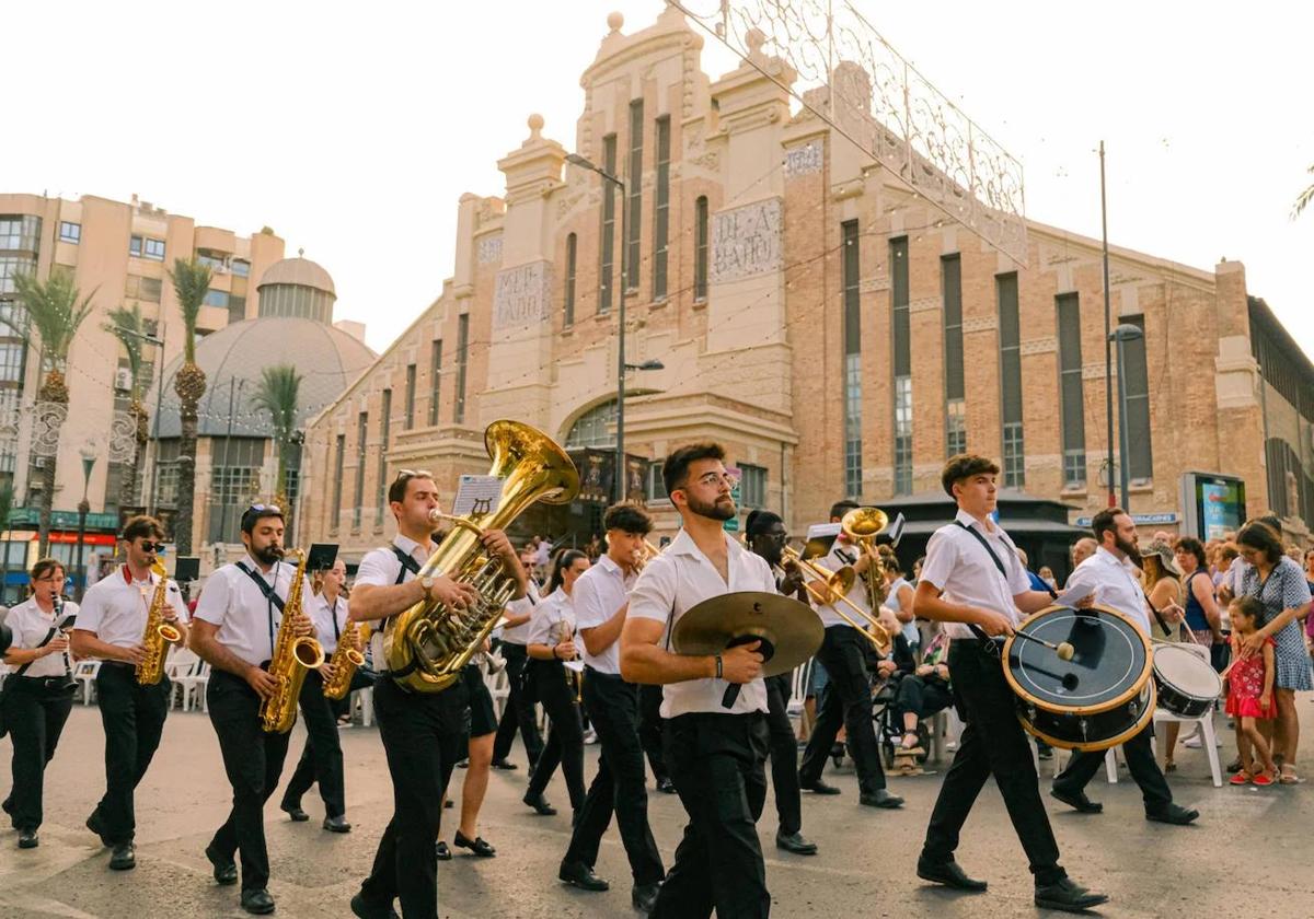 Hogueras Band Parade in Alicante.