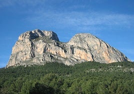 Imagen de archivo del monte Ponoig, en Polop de la Marina