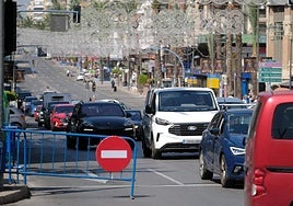 Cortes de tráfico durante las Hogueras.