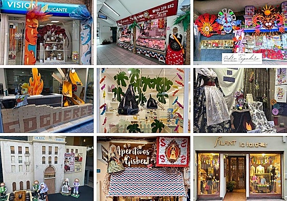 Estos son los comercios de Alicante finalistas en el concurso de Hogueras