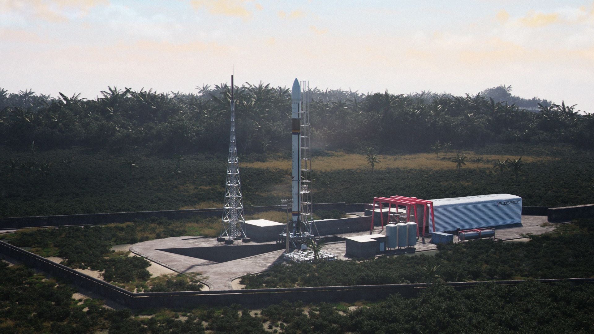 Así quedará la complejo de lanzamiento de PLD Space.