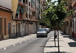 Plataforma en la calle Velázquez.