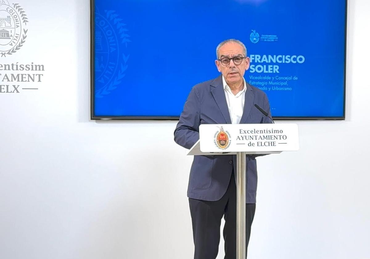 The Councillor for Municipal Strategy, Francisco Soler.