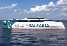 Vista del 'Fast Ferry' que operará en la ruta.
