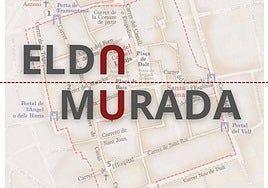 Plano donde se aprecia el recorrido de la antigua muralla que rodeaba la villa en el medievo.