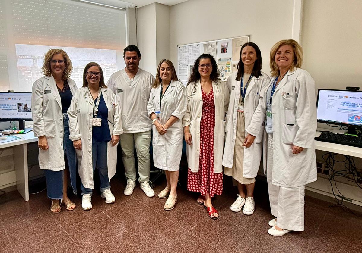 Staff from the Nursing Department of Alicante General Hospital.