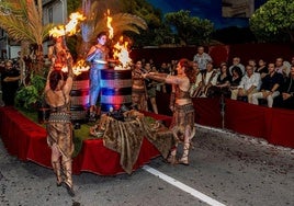 Desfile de Gala de los Moros y Cristianos de Benissa, este domingo.
