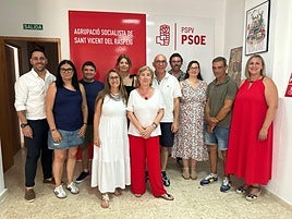 Nueva ejecutiva del PSOE en San Vicente.