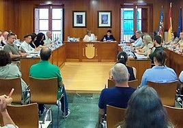 Pleno del Ayuntamiento de Xàbia, en imagen de archivo.