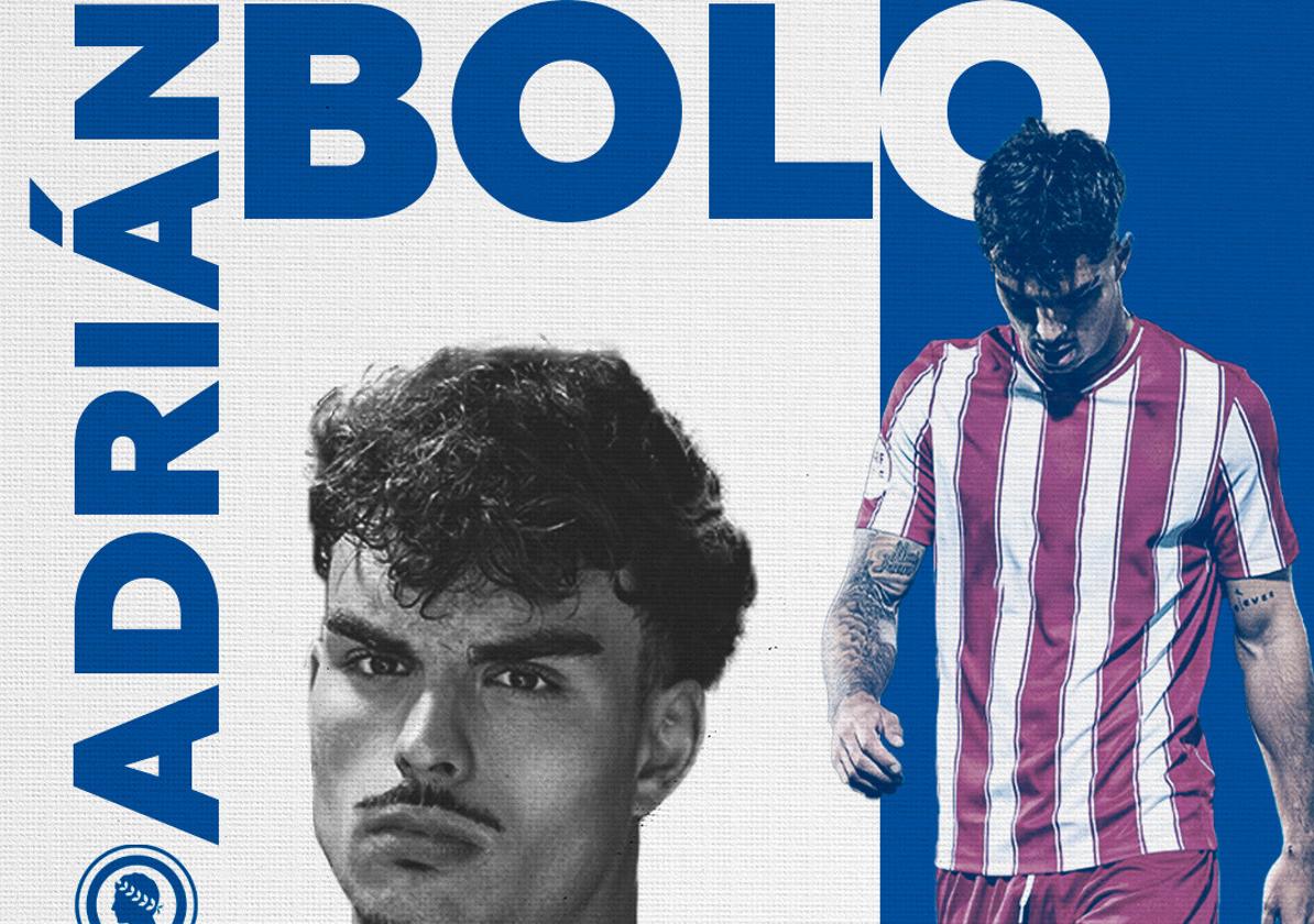 Hercules announces the signing of Adrián 'Bolo'.