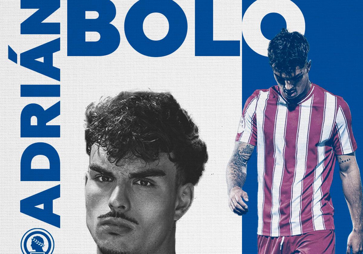El Hércules anuncia el fichaje de Adrián 'Bolo'.