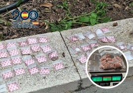 Droga incautada por la Policía Nacional.