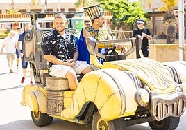 Arkano, a su llegada a la zona de Egipto de Terra Mítica.