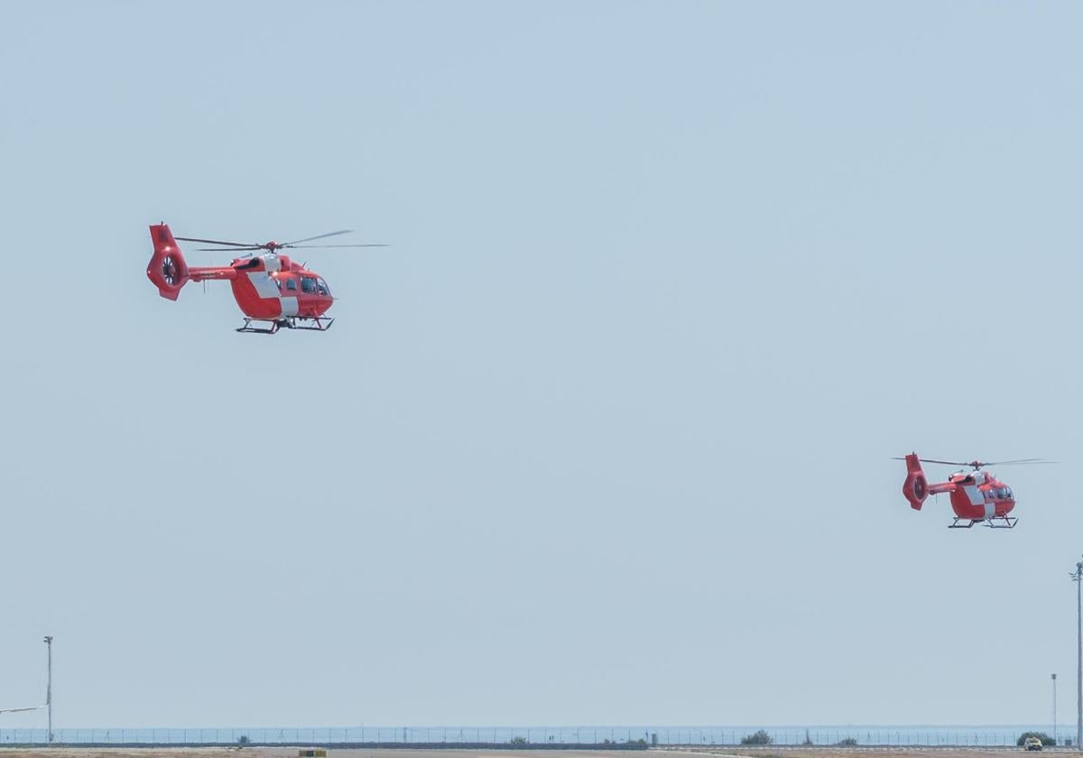 Royal Moroccan Gendarmerie helicopters in Alicante.