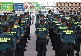 Imagen de la presentación de los nuevos agentes en prácticas destinados en la provincia de Alicante.
