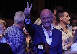 Francisco Camps, este miércoles, en Valencia