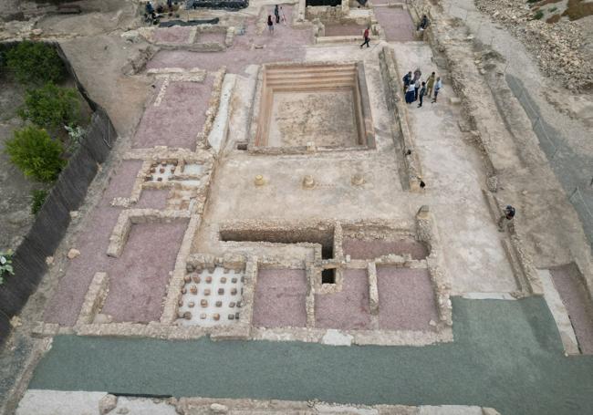 The Eastern Baths of La Alcudia uncovered.