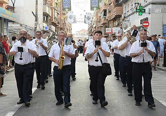 Entrada de Bandas en las Fiestas de Moros y Cristianos de San Blas.