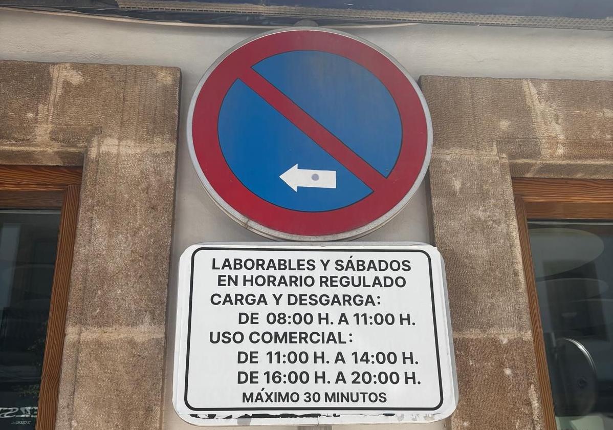 Señal de carga y descarga.