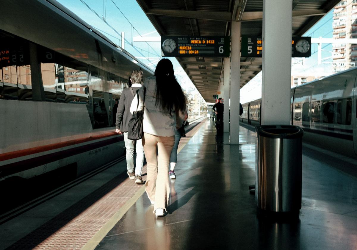 Alicante train station.