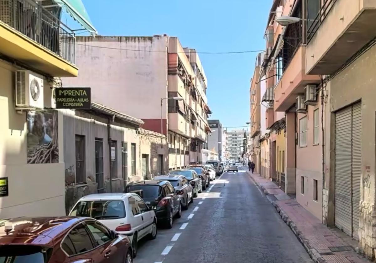 Calle Isla de Cuba, en Alicante.