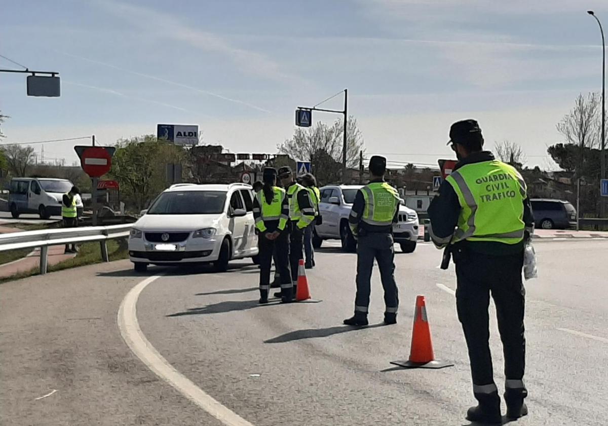 Checkpoint on a road
