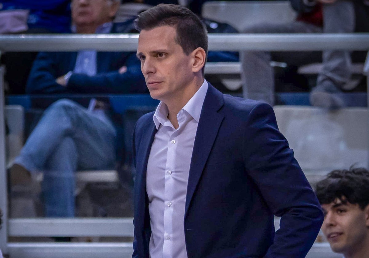 Rubén Perelló, durante un partido en el Pedro Ferrándiz.