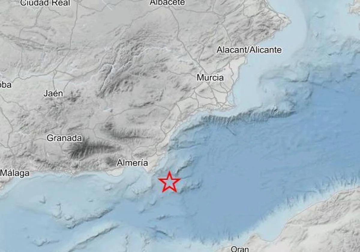 Monday's earthquake in Almería.