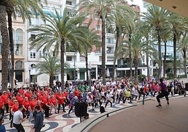 Una actividad en la Concha de la Explanada.
