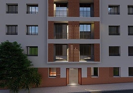 Recreación de la nueva fachada del edificio.