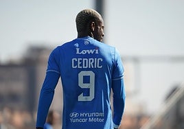 Cedric Omoigui, durante un partido con el Fuenlabrada.
