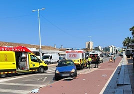 Accidente de tráfico en el Arenal de Xàbia.