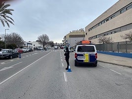 Control de Policía en Benissa