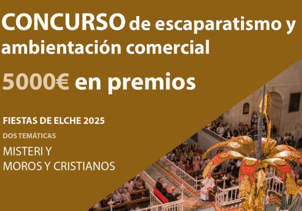 Cartel del concurso realizado por la concejalía de Comercio y Hostelería