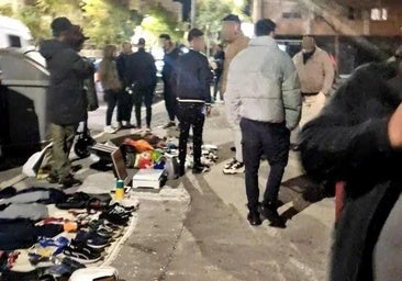 Golpe policial contra los mercadillos ilegales en Alicante: un trastero con objetos robados, dos detenidos y 60 identificados