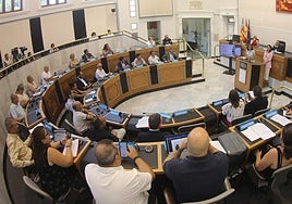 Sesión de la Diputación Provincial de Alicante.
