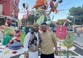 David Sánchez Llongo con Pablo Fayos, presidente de San Antón Alto.