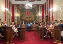 Votación en el pleno, este martes.