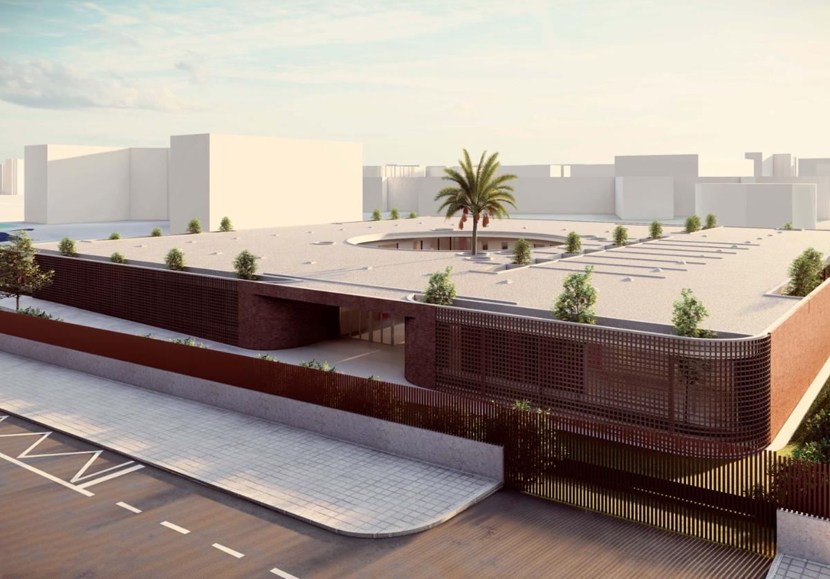 Recreación del nuevo colegio El Somni de Alicante.