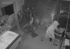 Imágenes de la actuación de la banda de aluniceros desarticulada por la Guardia Civil.