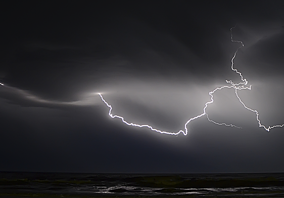 Las tormentas barrieron el cielo de la provincia la pasada madrugada.