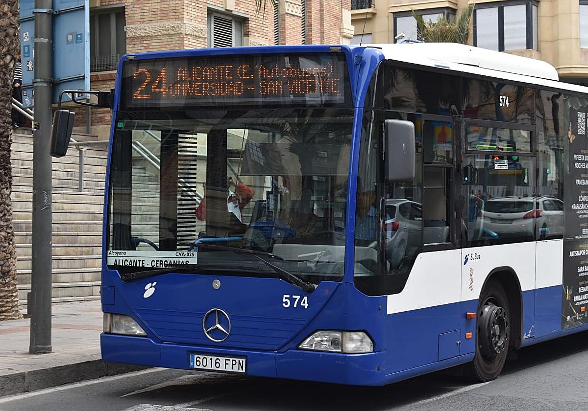 Línea 24 del autobús interurbano de Alicante.