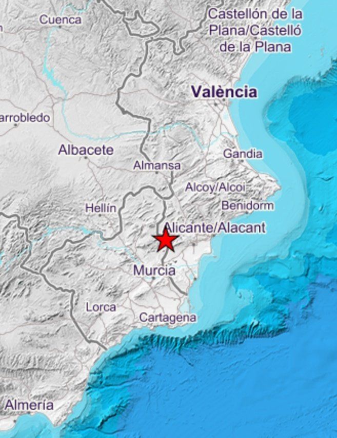 Terremoto en el municipio de Algueña